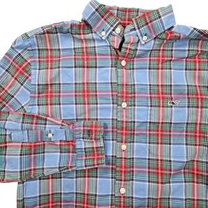 Vineyard Vines Tucker Shirt Mens Small Multicolor Plaid Button Down Cotton